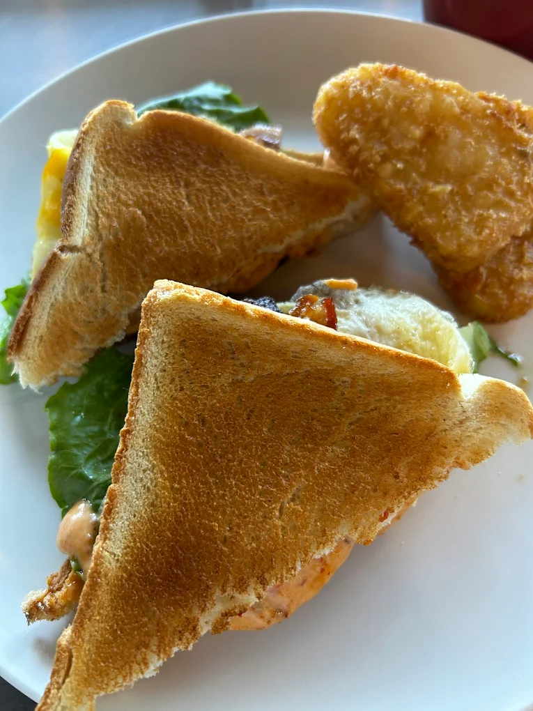 Delicious breakfast plate